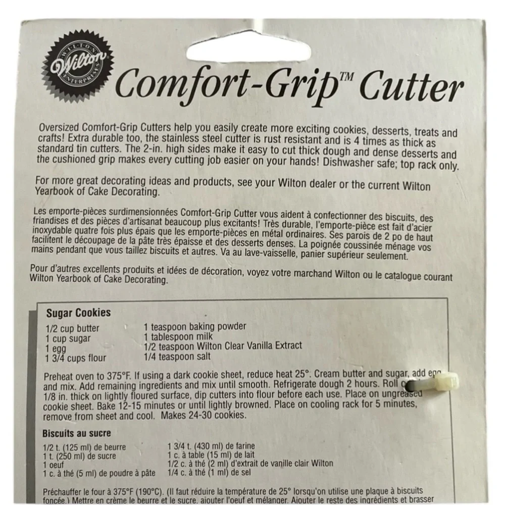 WILTON Cookie Cutter Gingerbread Boy / Ghost Comfort-Grip Oversized Green Silver